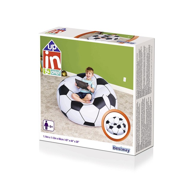 Bestway Sillon Gigante Futbol 114x112x66 cm +6 Años Interior y Jardin
