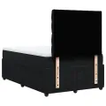 cadre de lit avec matelas noir 120x190 cm velours
