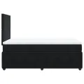 cadre de lit avec matelas noir 120x190 cm velours