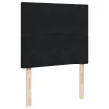 cadre de lit avec matelas noir 120x190 cm velours