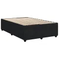 cadre de lit avec matelas noir 120x190 cm velours