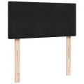 cadre de lit avec matelas Noir 90x200 cm Velours