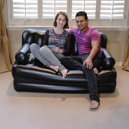 Bestway Sillon Hinchable 5 Posiciones Negro 188x152x64 cm Interior 750