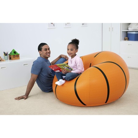 Bestway Riesiger aufblasbarer Basketball-Sessel 114x112x66 cm +6 Jahre