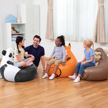 Bestway Sillon Hinchable Gigante Animales 72x72x64 cm +3 Años Interio 2