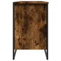 Armoire à chaussures chêne fumé 90x38x61,5 cm bois d'ingénierie