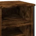 Armoire à chaussures chêne fumé 90x38x61,5 cm bois d'ingénierie