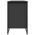 Armoire à chaussures noir 90x38x61,5 cm bois d'ingénierie