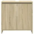 Ensemble de meubles de salle de bain 3 pcs chêne sonoma