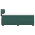 cadre de lit avec matelas Vert foncé 90x200 cm