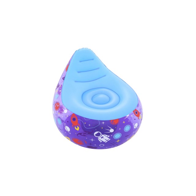 Bestway aufblasbarer Sessel mit LED-Leuchten Weltraum 72x72x64 cm +3 J