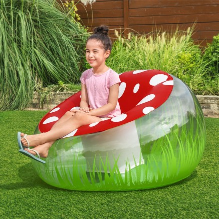 Inflatable Armchair Bestway Multicolour 112 x 112 x 66 cm Mushroom 2