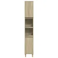 Ensemble de meubles de salle de bain 3 pcs chêne sonoma