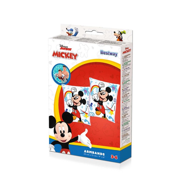 Bestway Manguitos Hinchables Disney Mickey & Friends 23x15 cm +3 a 6 A
