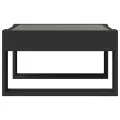 Table basse avec LED infini noir 50x53x30 cm