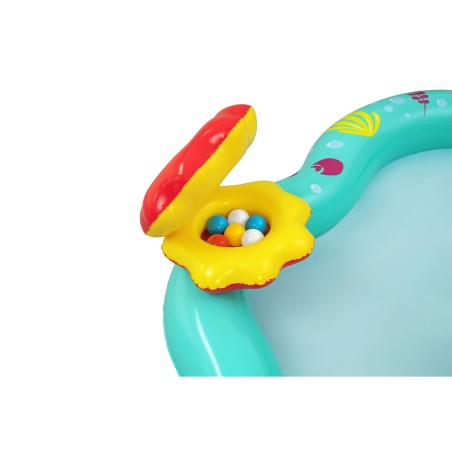 Bestway Piscine Gonflable Aire de Jeux Disney Sirenita 221x193x117cm+2