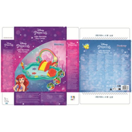 Bestway Piscine Gonflable Aire de Jeux Disney Sirenita 221x193x117cm+2