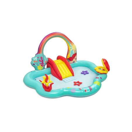 Bestway Piscine Gonflable Aire de Jeux Disney Sirenita 221x193x117cm+2