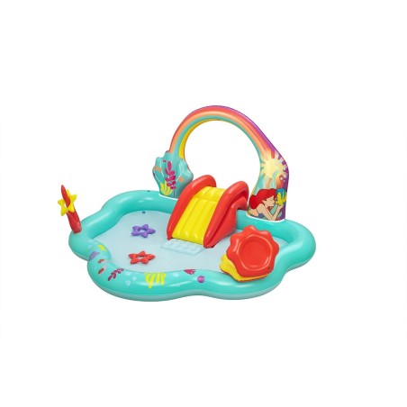 Bestway Aufblasbares Schwimmbad Spielplatz Disney Meerjungfrau 221x193