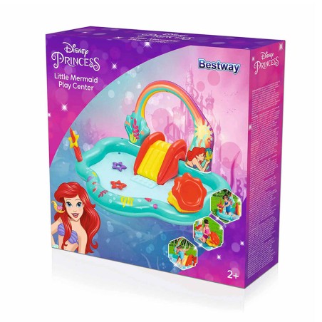Bestway Piscina Gonfiabile Parco Giochi Disney Sirenetta 221x193x117 c