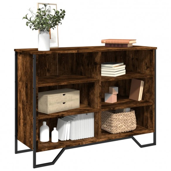 Buffet chêne fumé 101x35,5x74,5 cm bois d'ingénierie