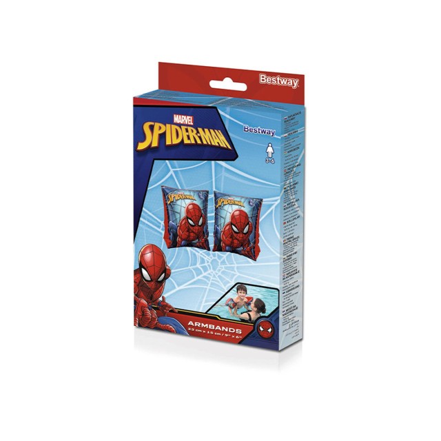 Bestway Aufblasbare Ärmelschwimmer Marvel Spiderman 23x15 cm +3 bis 6