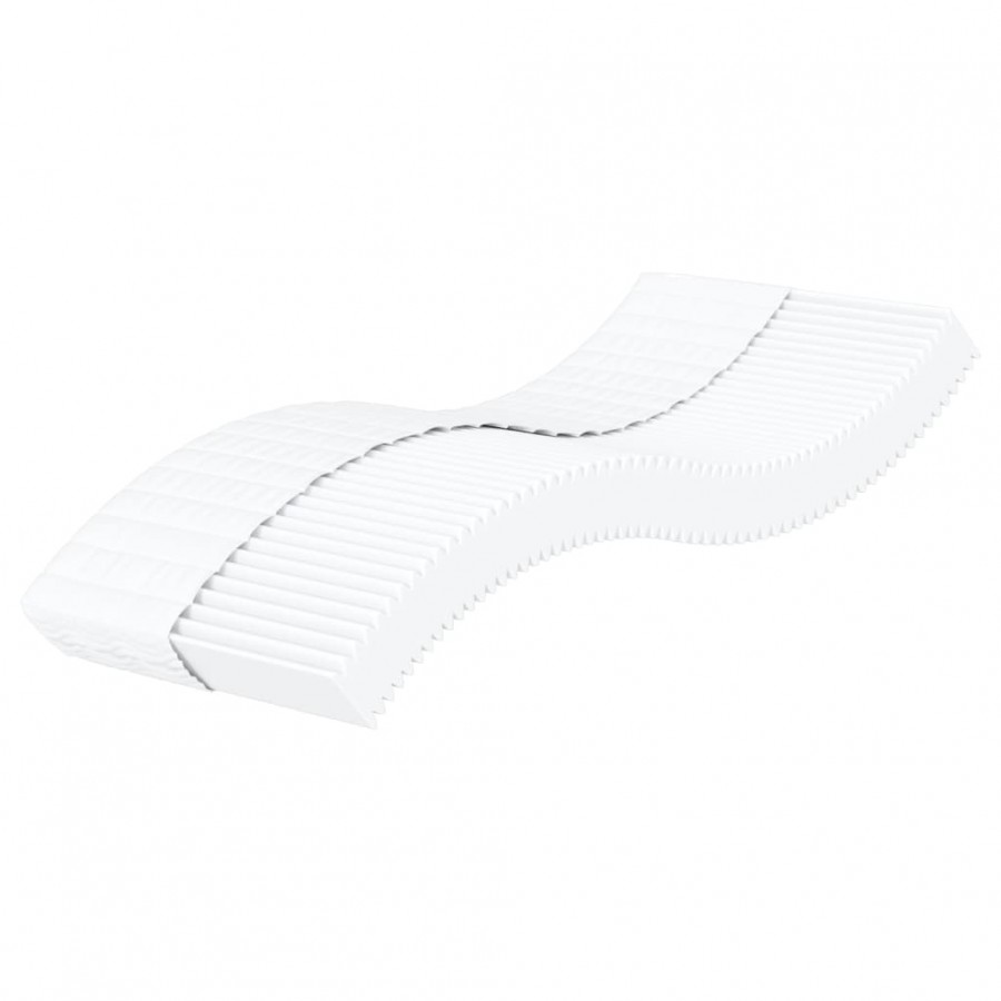 Matelas en mousse blanc 90x220 cm dureté H2 H3