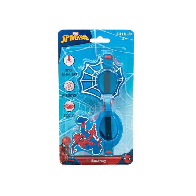 Bestway Occhiali da Nuoto Bambino Fasce in Silicone Spiderman +3 Anni