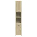 Armoire de salle de bain Chêne sonoma 30x30x183,5 cm Aggloméré