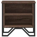 Table de chevet chêne marron 40x30x40 cm bois d'ingénierie