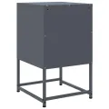 Tables de chevet 2 pcs anthracite 36x39x60,5 cm acier
