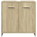Ensemble de meubles de salle de bain 3 pcs chêne sonoma