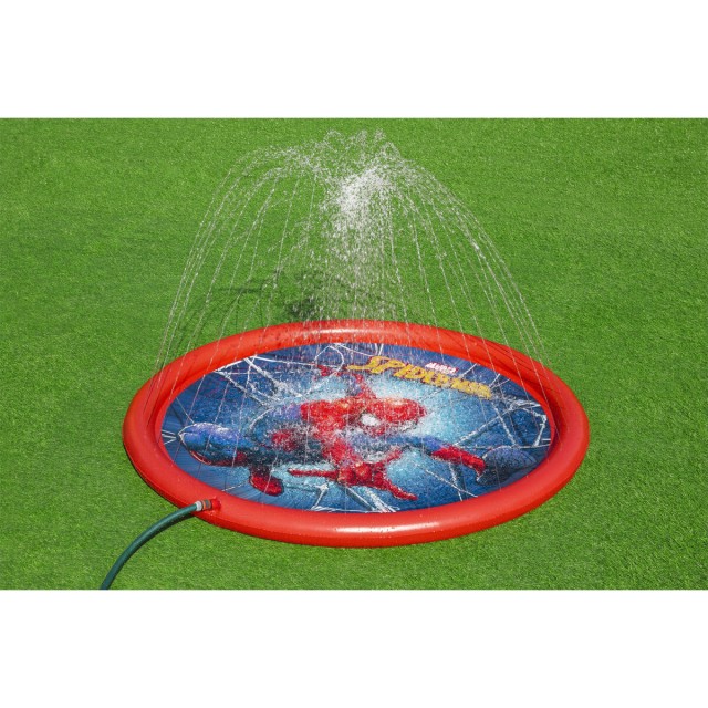 Bestway Aufblasbares Pool mit Spiderman Sprinkler D165 cm +2 Jahre Gar