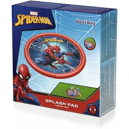 Bestway Piscine Gonflable avec Arroseur Spiderman D165 cm +2 Ans Jardi