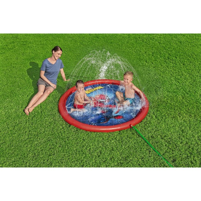Bestway Piscine Gonflable avec Arroseur Spiderman D165 cm +2 Ans Jardi