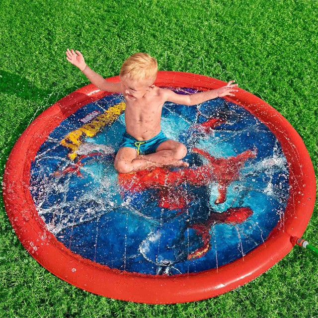 Bestway Aufblasbares Pool mit Spiderman Sprinkler D165 cm +2 Jahre Gar
