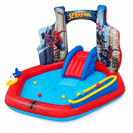 Bestway Aufblasbarer Spielplatz Pool Spiderman 211x206x127 cm +2 Jahre