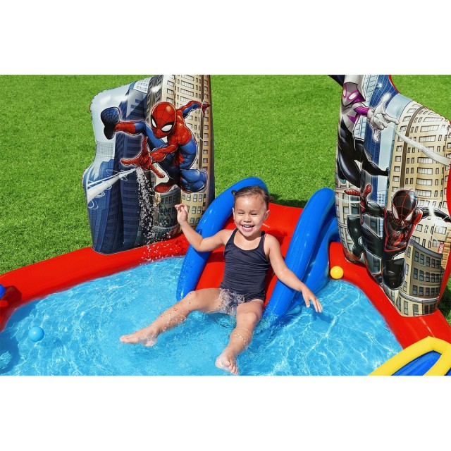 Bestway Aufblasbarer Spielplatz Pool Spiderman 211x206x127 cm +2 Jahre