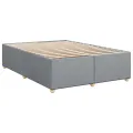 cadre de lit avec matelas Gris clair 160x200cm Tissu