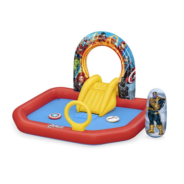 Bestway Piscine Gonflable Parc de Jeux Avengers 211x198x125 cm +2 Ans