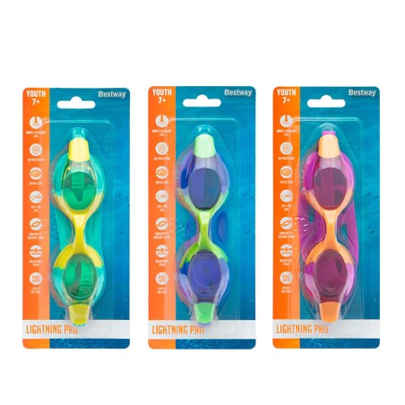 Bestway Occhiali da Nuoto in Silicone Antinebbia per Adulti, Colori As