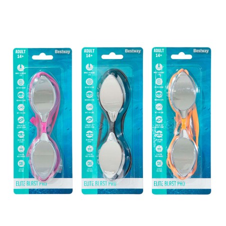 Bestway Occhialini da Nuoto per Bambini con Cinturino in Silicone, Col