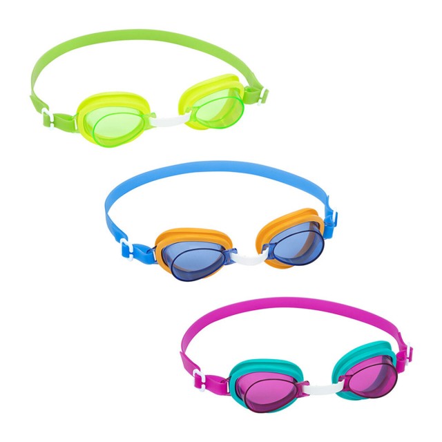 Bestway Lunettes de Natation en Silicone Junior Anti-buée Couleur Al