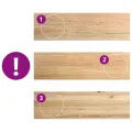 Appuis de fenêtre 2 pcs non traité 140x40x2cm bois chêne massif