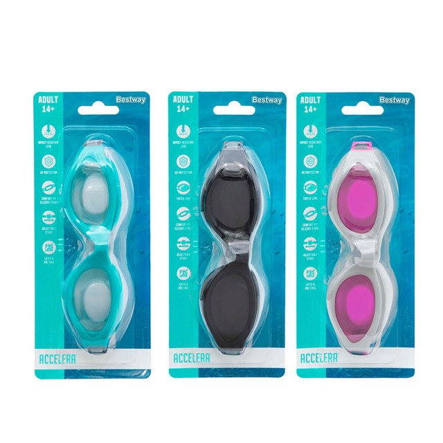 Bestway Gafa Natacion Silicona Adulto Espejo Antivaho Color Surtido +1
