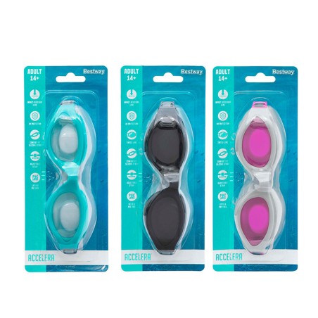 Bestway Gafa Natacion Silicona Adulto Espejo Antivaho Color Surtido +1
