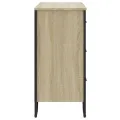 Commode chêne sonoma 91x35,5x74,5 cm bois d'ingénierie