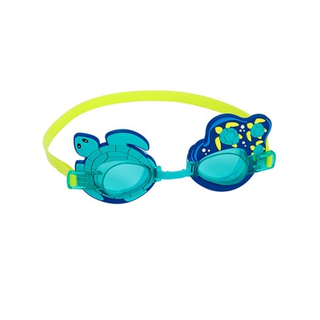 Bestway Lunettes de Natation Enfant Sangle en Silicone Ensemble 3 Pcs