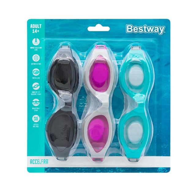 Bestway Gafa Natacion Adulto Correa Silicona Color Surtido +14 Años P