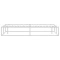 Cadre de lit sans matelas blanc 200x200 cm métal